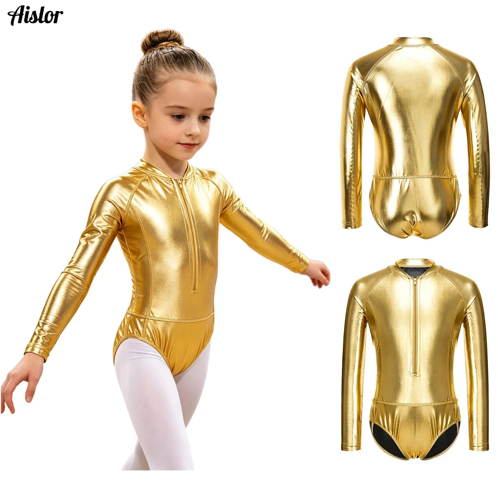 Turtleneck Bodysuit - Justaucorps de gymnastique rythmique pour filles,