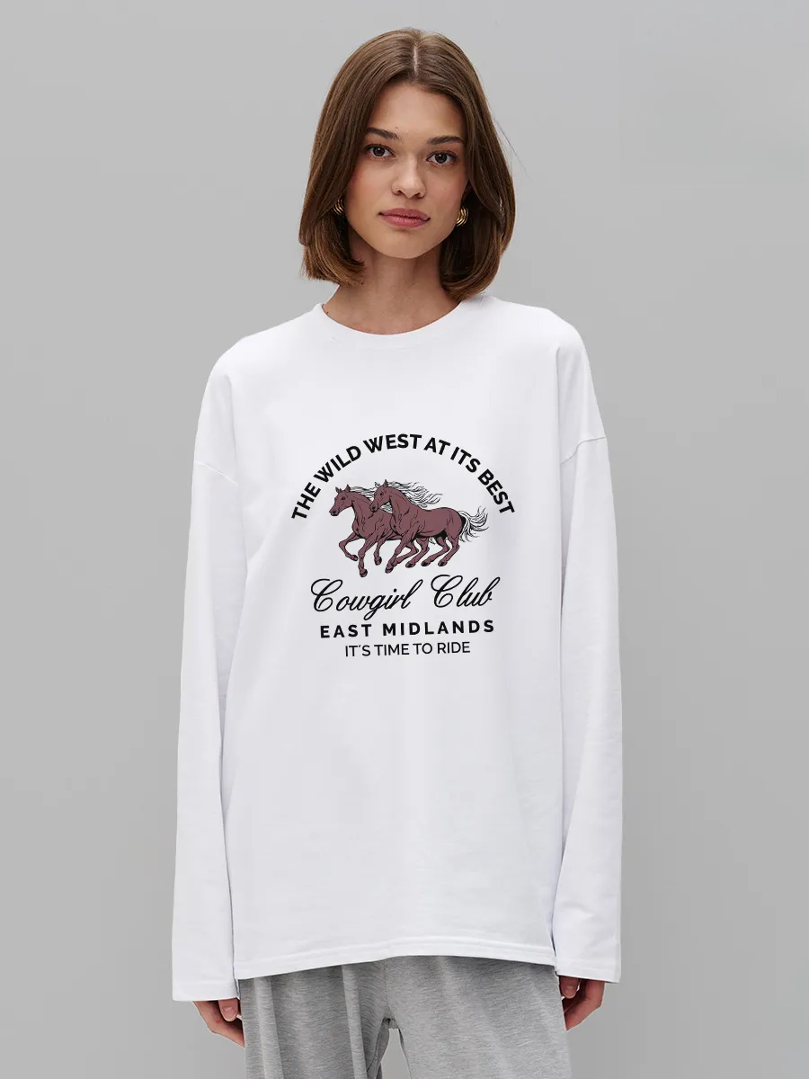 Women'S Fashion Wild West - T-shirt 100% coton imprimé cheval pour