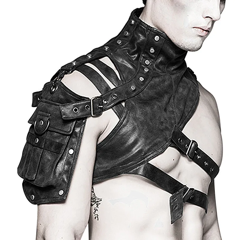 Women'S Fashion Leather Jacket - Steampunk – armure en cuir médiévale,