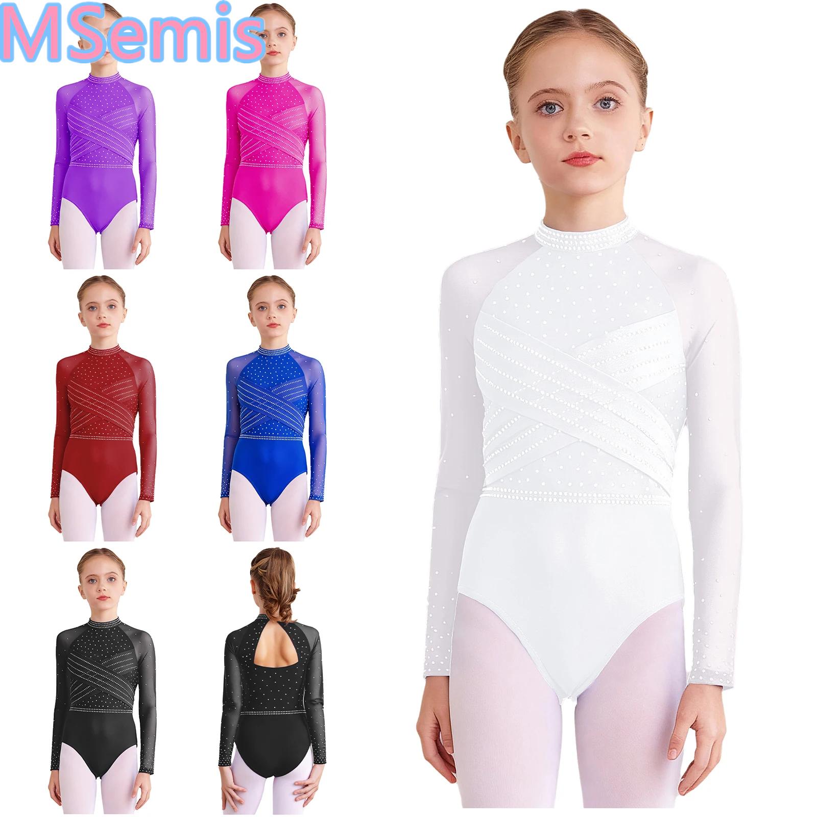 Turtleneck Bodysuit - Justaucorps de danse pour enfants filles,