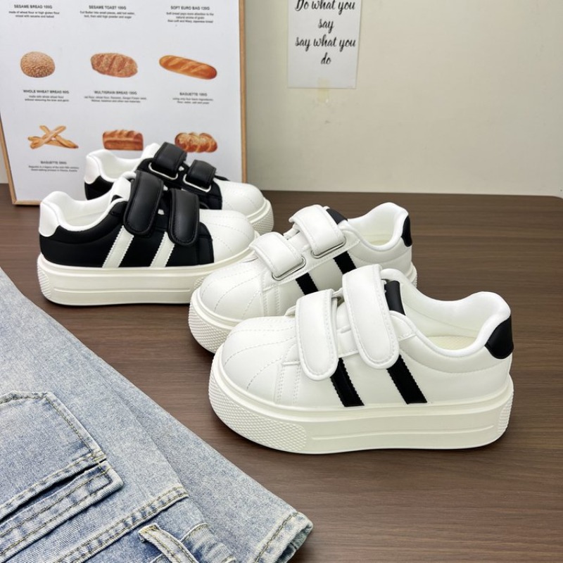 Women'S Fashion Velcro Sneakers - Baskets décontractées à plateforme pour femmes,