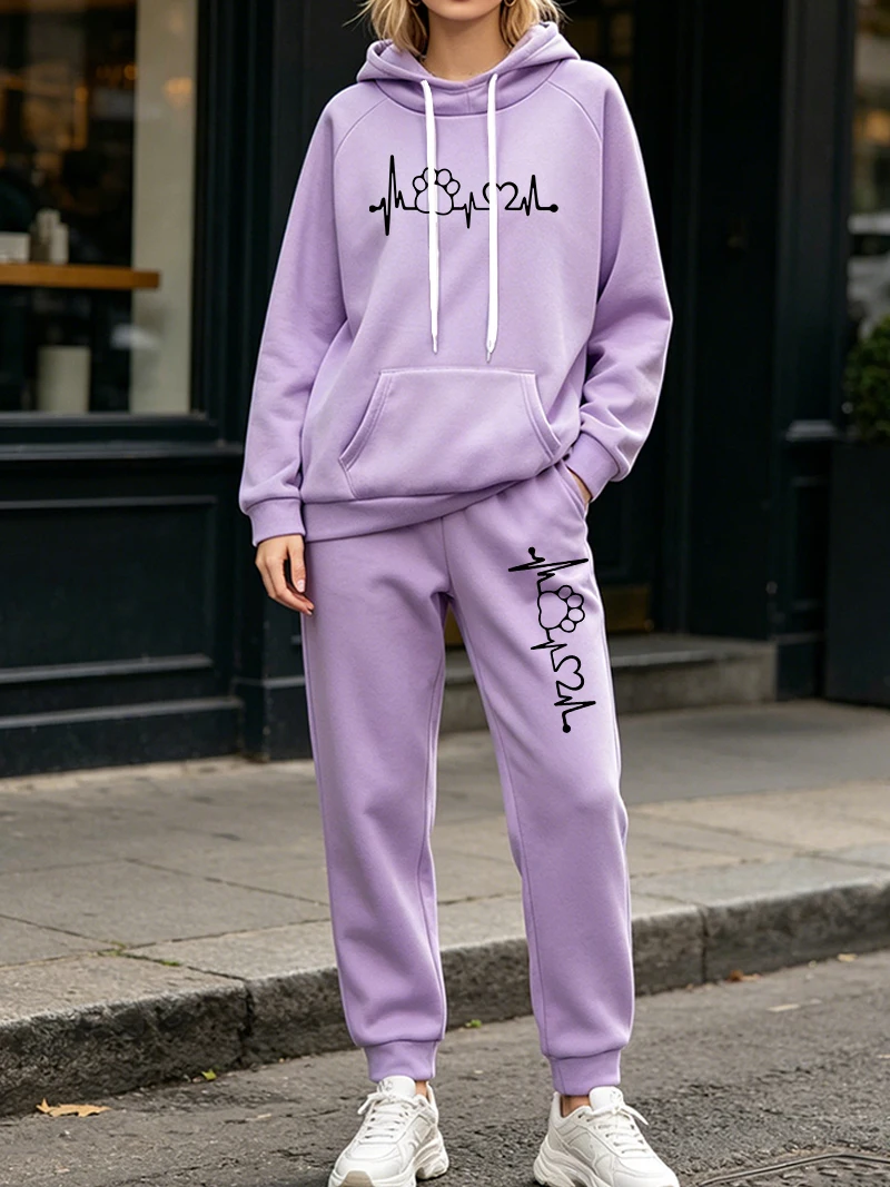 Women'S Fashion Sweatshirts - Ensemble 2 pièces mode femme automne