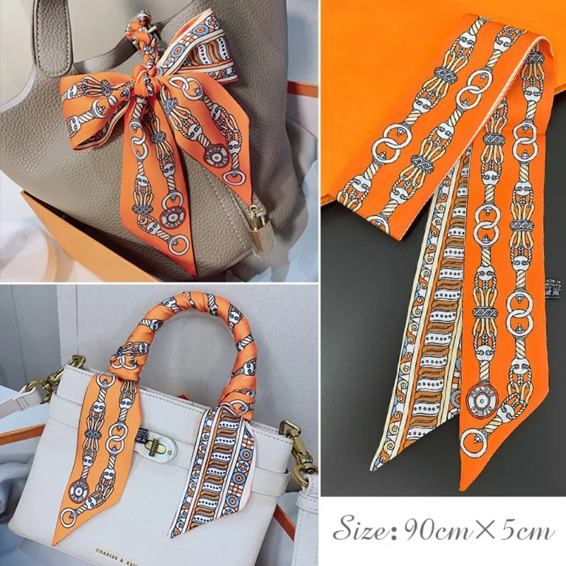 Women Fashion Necktie - Mode maigre Foulard en soie pour