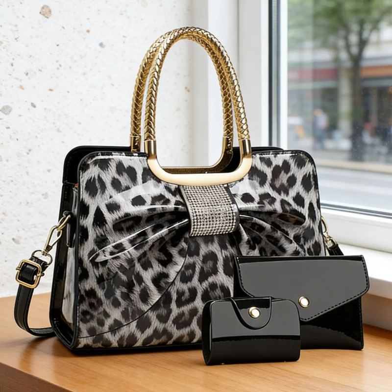 Crossbody Bag Women - Sac pour femme à imprimé léopard