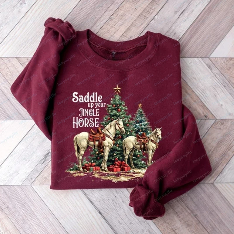 Sweat-shirt de Noël Cowboy : S - Women'S Fashion Wild West avis et prix
