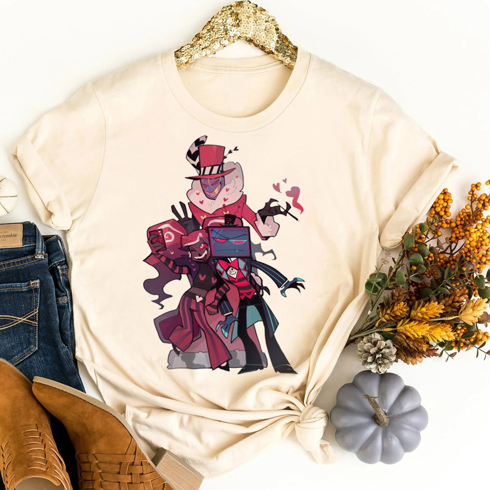 T-shirt Hazbin Hotel shoujo, m - Women'S Fashion In The 80S avis et prix