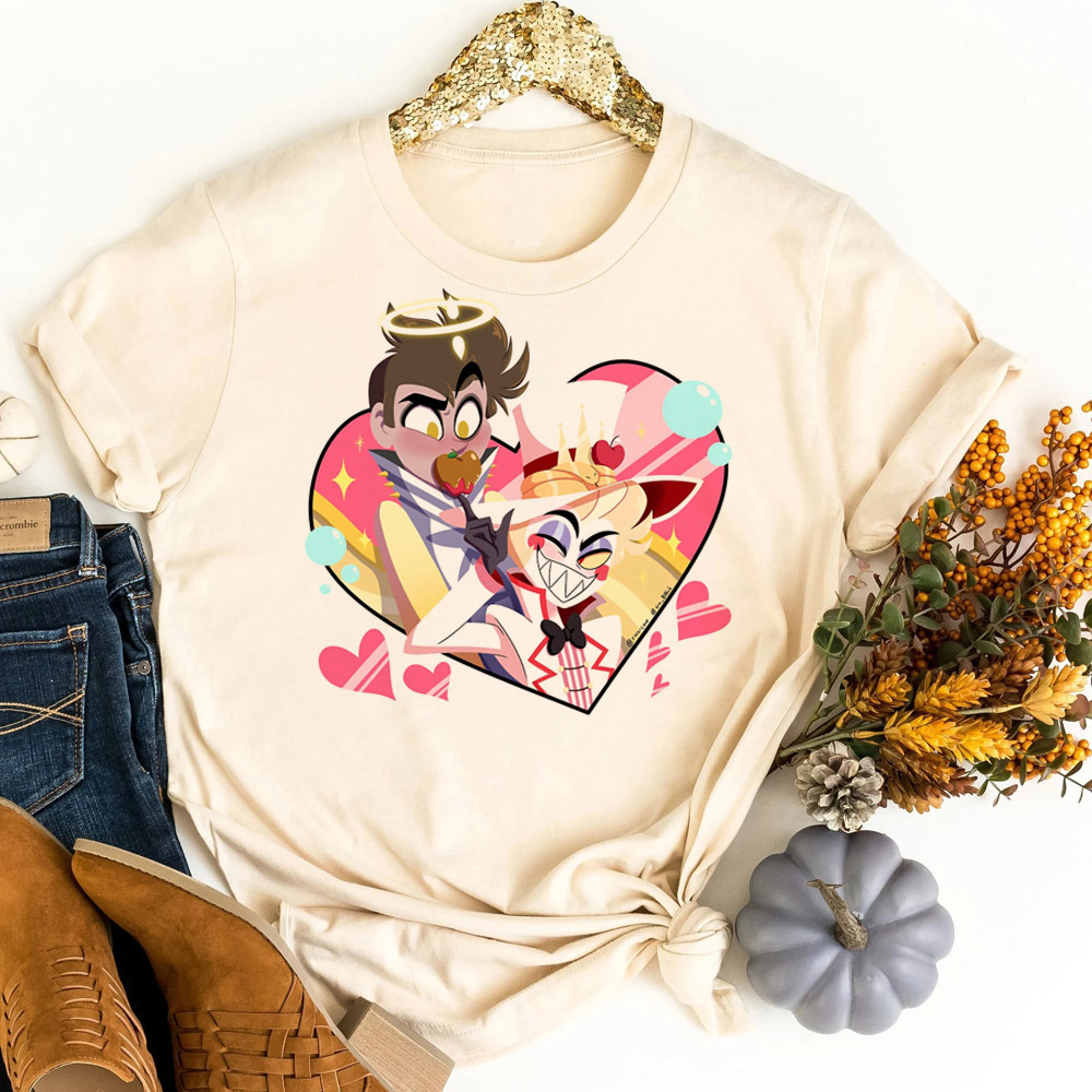 T-shirt Hazbin Hotel shoujo, m - Women'S Fashion In The 80S avis et prix