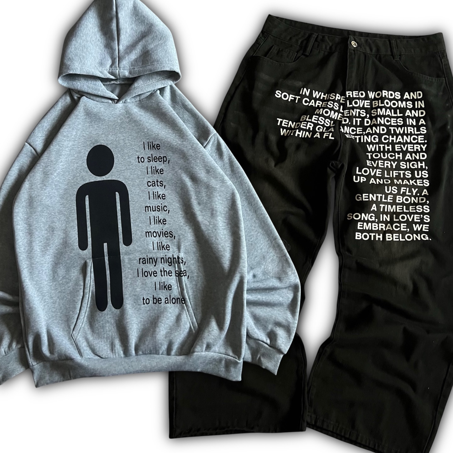 Jeans à motif lettres américai - Women'S Fashion Hoodies avis et prix