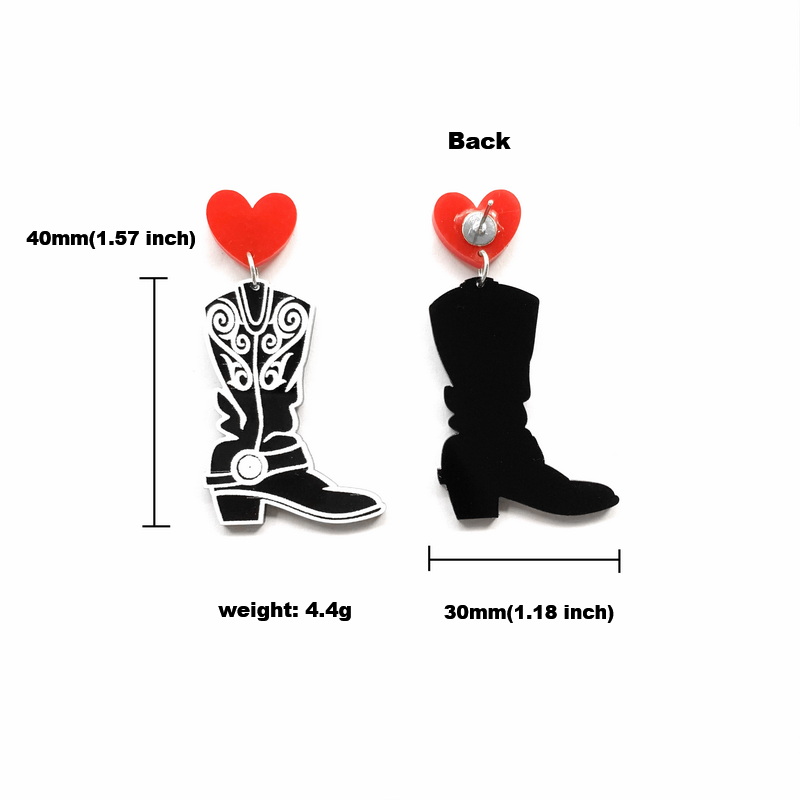 Bottes de cowboy noires avec m - Women'S Fashion Wild West avis et prix