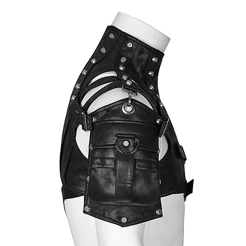 Steampunk – armure en cuir méd - Women'S Fashion Leather Jacket avis et prix