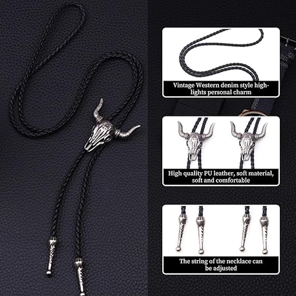 Collier en cuir pour homme, co - Women'S Fashion Wild West avis et prix