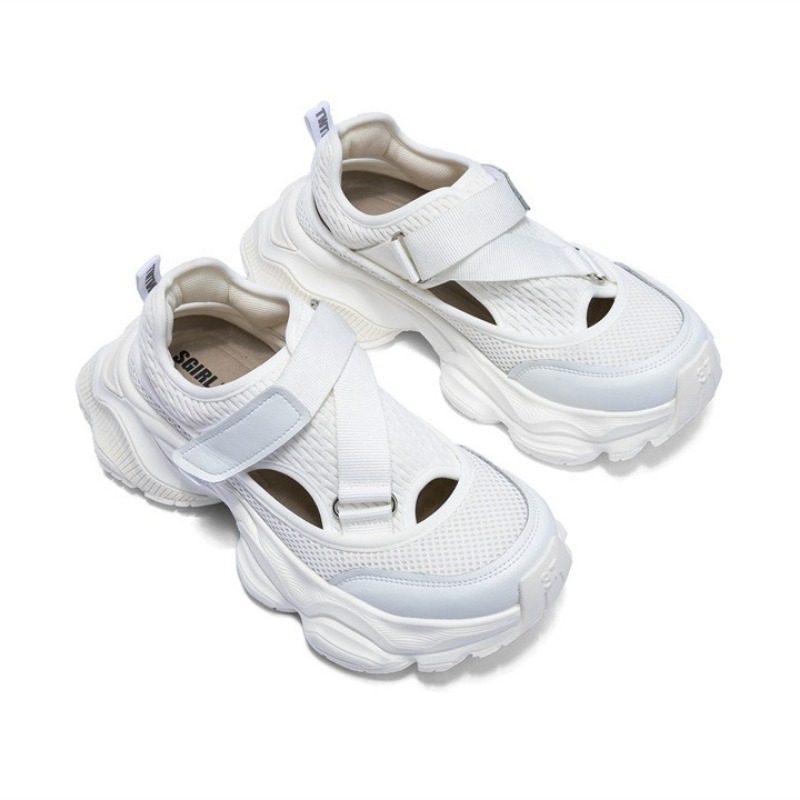 Chaussures de papa creuses et  - Women'S Fashion Velcro Sneakers avis et prix