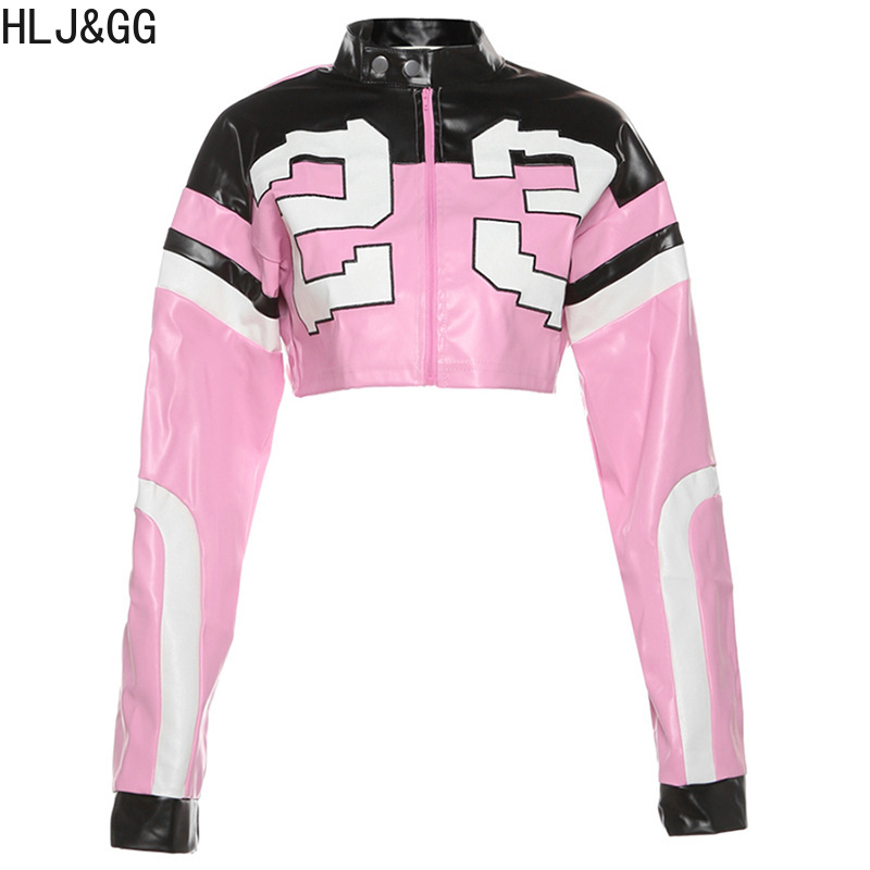 HLJ & GG – veste en cuir Y2K p - Women'S Fashion Leather Jacket avis et prix