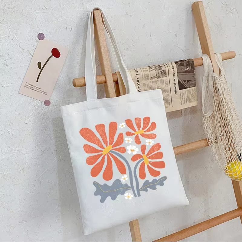 Sac de shopping bohème à fleur - Canvas Tote Bag avis et prix