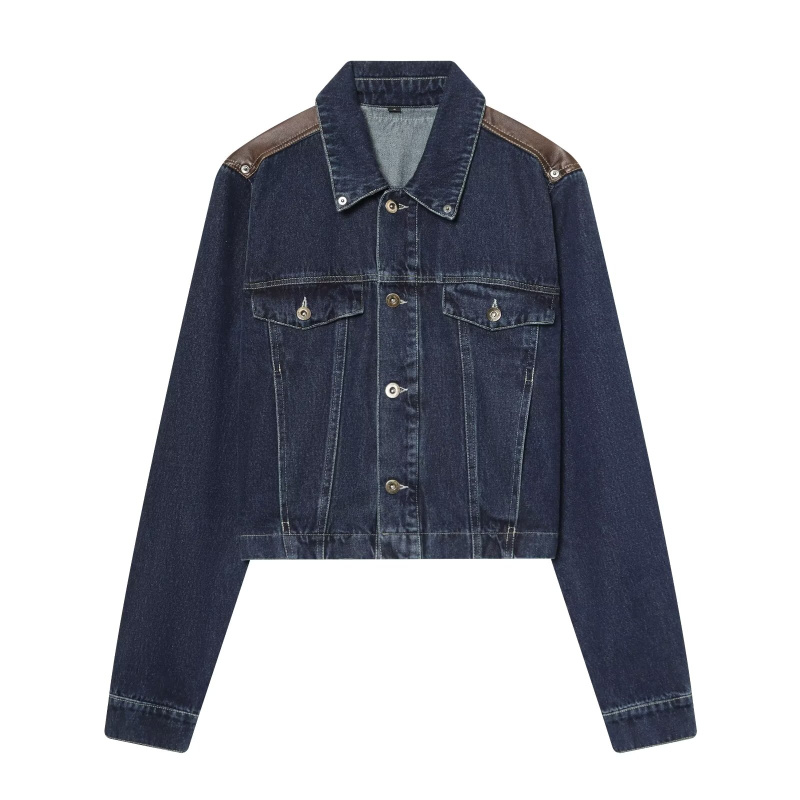 Ensemble veste en jean et pant - Women'S Fashion Leather Jacket avis et prix