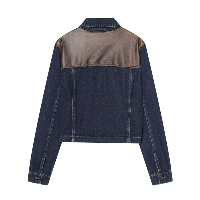 Ensemble veste en jean et pant - Women'S Fashion Leather Jacket avis et prix