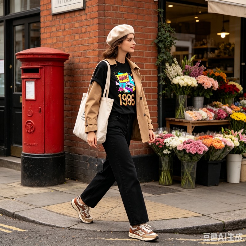 T-shirt graphique rétro années - Women'S Fashion In The 80S avis et prix