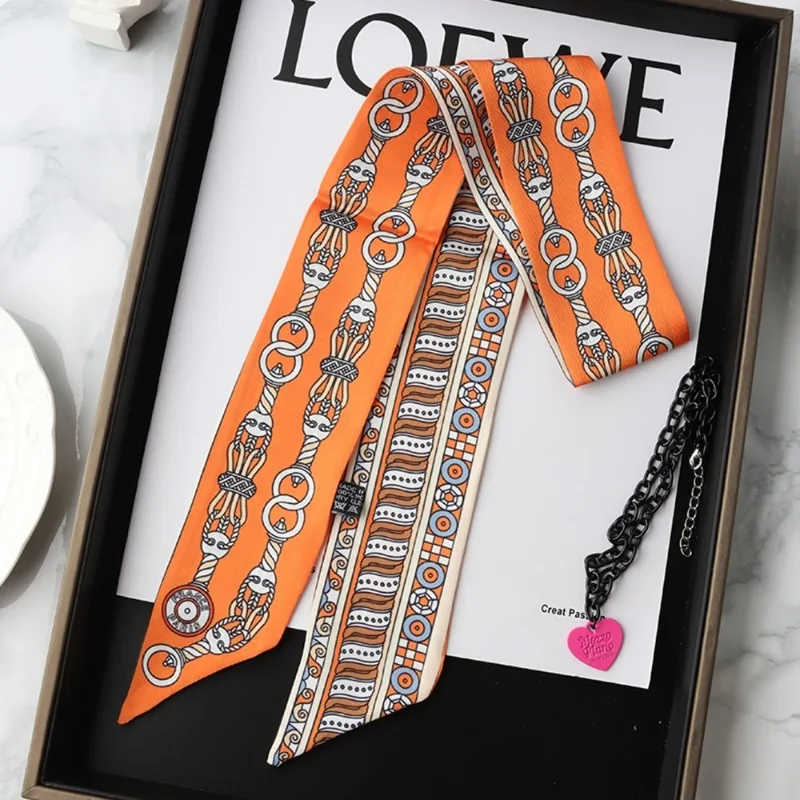 Mode maigre Foulard en soie po - Women Fashion Necktie avis et prix
