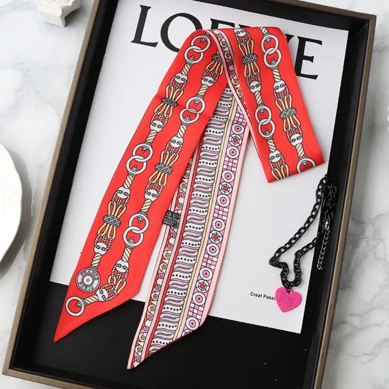 Mode maigre Foulard en soie po - Women Fashion Necktie avis et prix