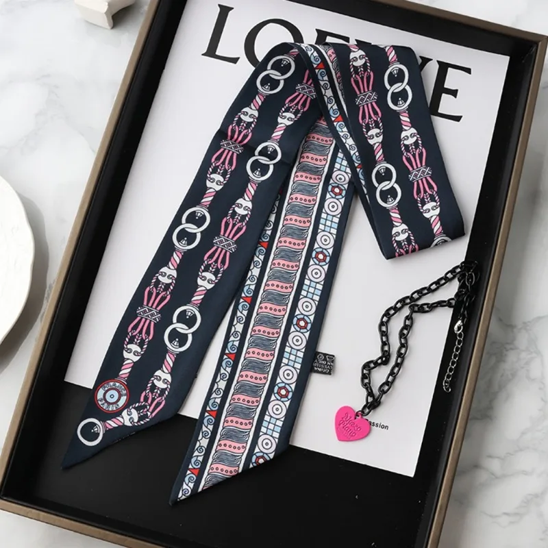 Mode maigre Foulard en soie po - Women Fashion Necktie avis et prix