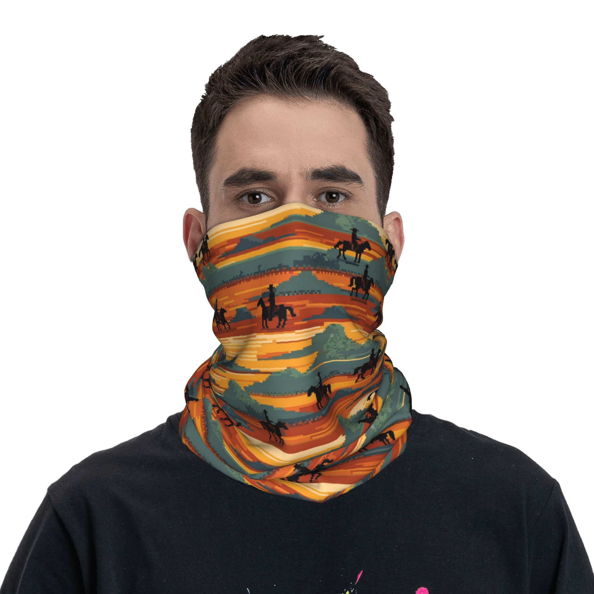 Cache-cou bandana imprimé « Ch - Women'S Fashion Wild West avis et prix