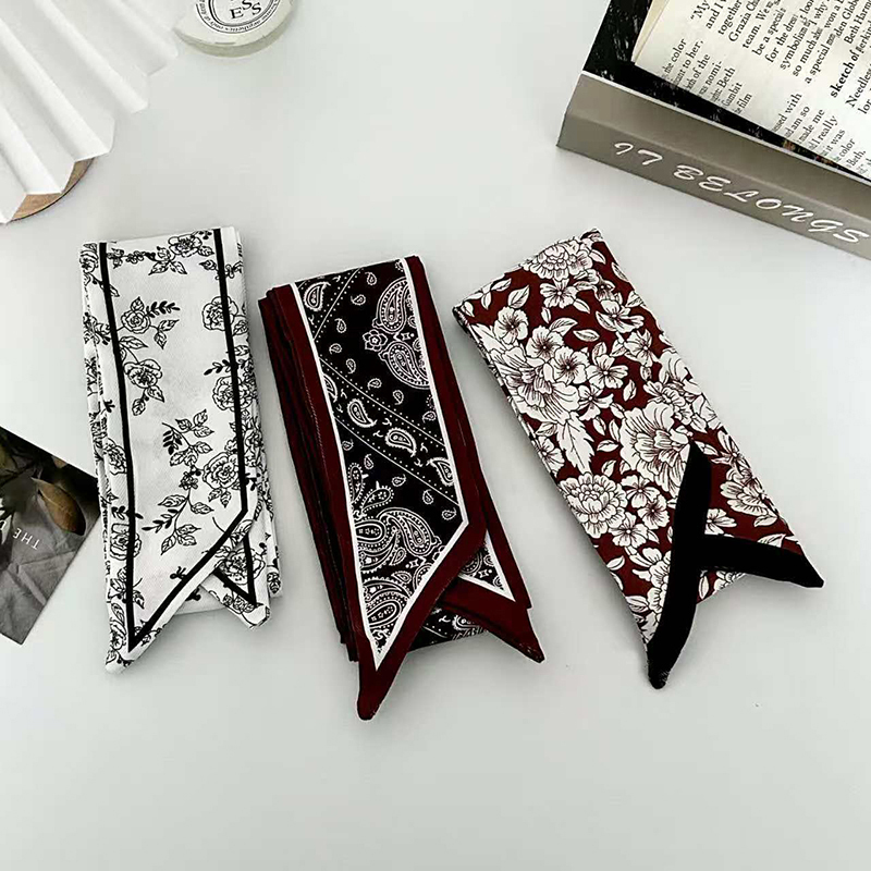 Écharpe en soie de luxe pour f - Women Fashion Necktie avis et prix