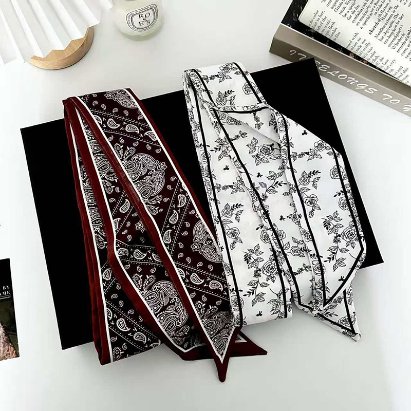 Écharpe en soie de luxe pour f - Women Fashion Necktie avis et prix