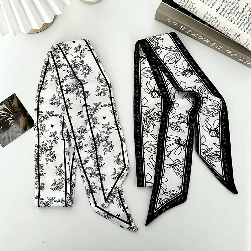 Écharpe en soie de luxe pour f - Women Fashion Necktie avis et prix