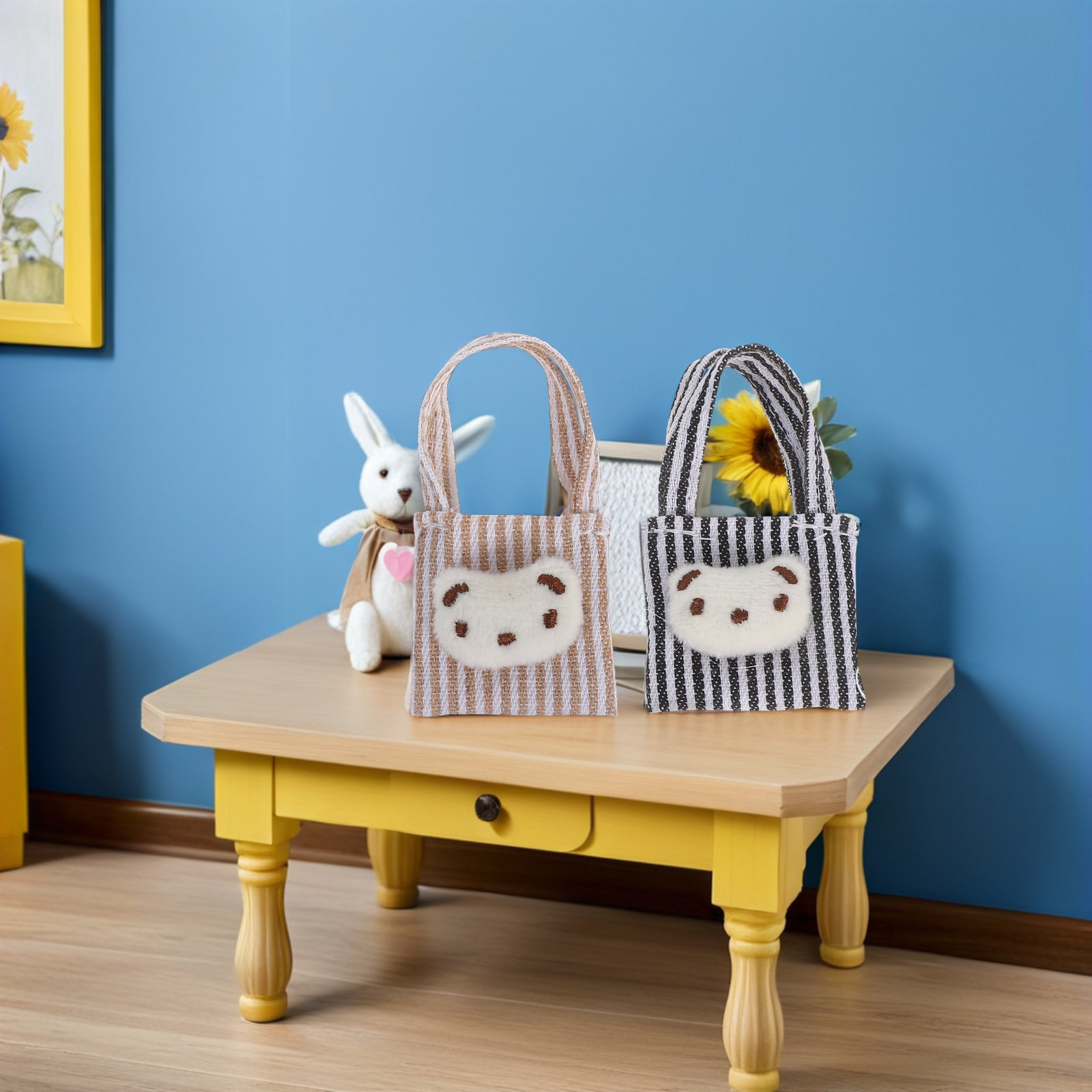 4 sacs à bandoulière miniature - Canvas Tote Bag avis et prix