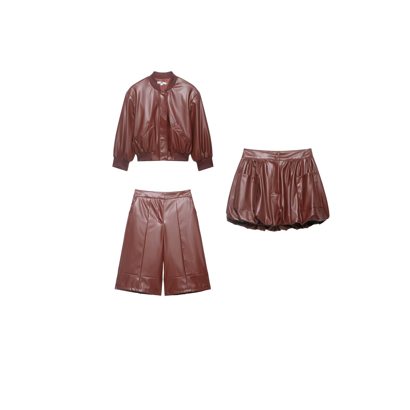 Nouvel ensemble short et veste - Women'S Fashion Leather Jacket avis et prix