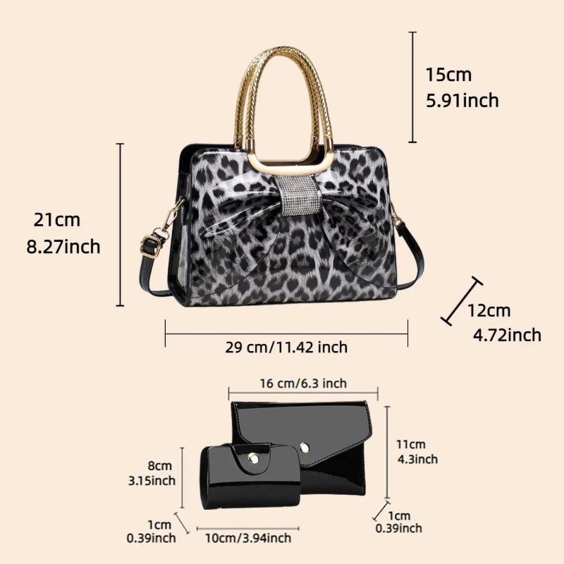 Sac pour femme à imprimé léopa - Crossbody Bag Women avis et prix